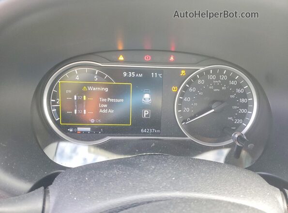3N1CP5CU5KL510146 2019 NISSAN KICKS Белый Вид щитка приборов