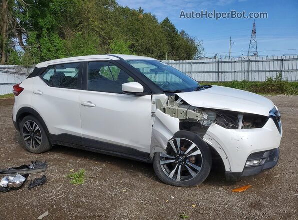 3N1CP5CU5KL510146 2019 NISSAN KICKS Белый Передняя правая четверть
