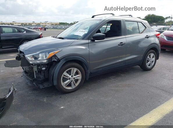 3N1CP5CU5KL510163 2019 NISSAN KICKS Серый Передняя левая четверть