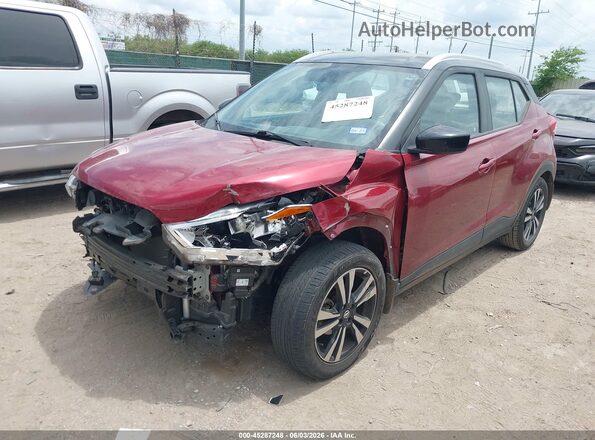 3N1CP5CU6JL528590 2018 NISSAN KICKS Red Передня ліва чверть