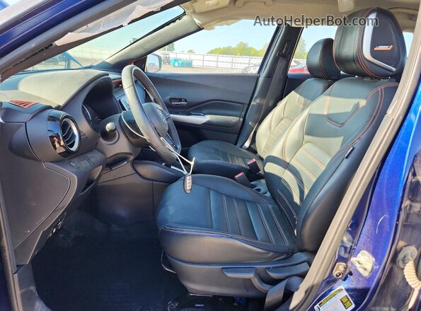 3N1CP5CU6KL491686 2019 NISSAN KICKS Blue Front interior view