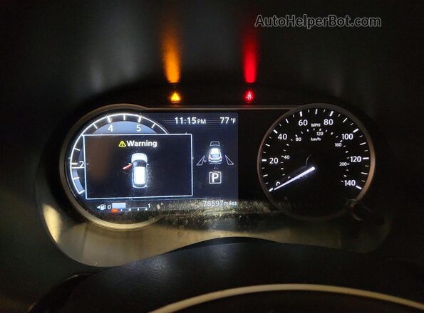 3N1CP5CU6KL529160 2019 NISSAN KICKS White Instrument cluster view