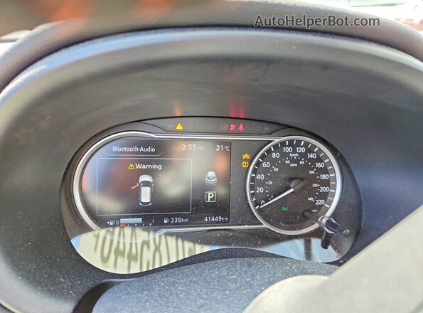 3N1CP5CU6KL553748 2019 NISSAN KICKS Синий Вид щитка приборов