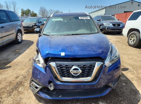 3N1CP5CU6KL553748 2019 NISSAN KICKS Синий Вид спереди