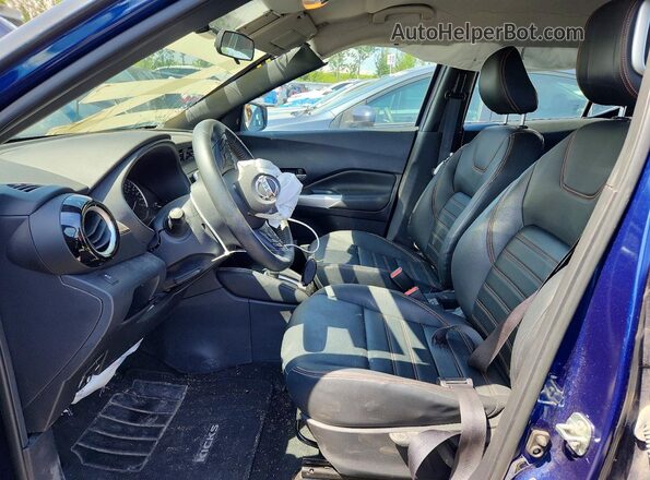 3N1CP5CU6KL553748 2019 NISSAN KICKS Синий Вид салона спереди