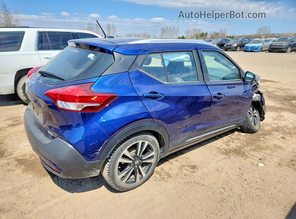 3N1CP5CU6KL553748 2019 NISSAN KICKS Синий Задняя правая четверть