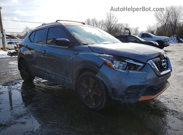 3N1CP5CU7KL482561 2019 NISSAN KICKS Gray Передня права чверть