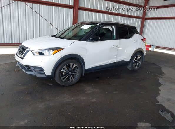 3N1CP5CU7KL512075 2019 NISSAN KICKS White წინა მარცხენა ხედი სამი მეოთხედიდან