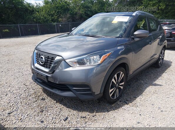 3N1CP5CU7KL529877 2019 NISSAN KICKS Gray წინა მარცხენა ხედი სამი მეოთხედიდან