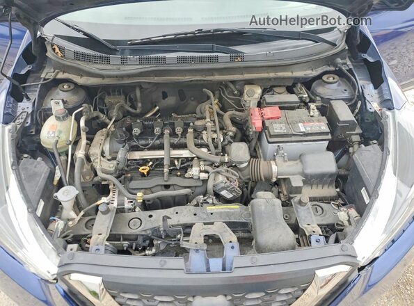 3N1CP5CU7KL561938 2019 NISSAN KICKS Blue ძრავის განყოფილების ხედი