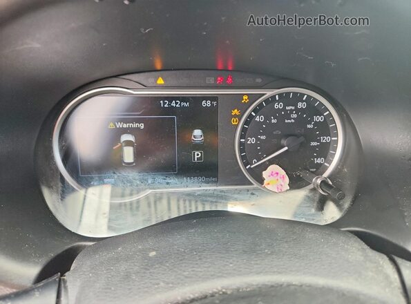 3N1CP5CU8JL545004 2018 NISSAN KICKS Black ხელსაწყოთა პანელის ხედი