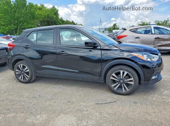 3N1CP5CU8KL510822 2019 NISSAN KICKS Черный Передняя правая четверть