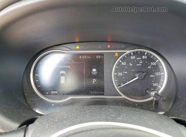 3N1CP5CU8KL552679 2019 NISSAN KICKS Black Vista del cuadro de instrumentos