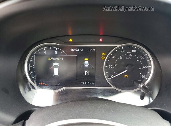 3N1CP5CUXJL534957 2018 NISSAN KICKS Blue Вид щитка приладів