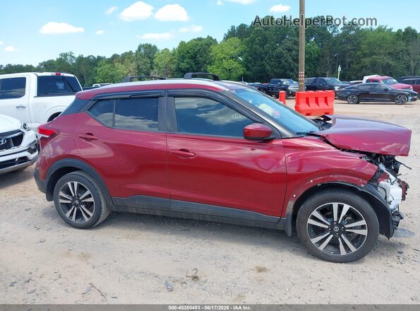 3N1CP5CUXKL497135 2019 NISSAN KICKS Red Widok wnętrza z tyłu