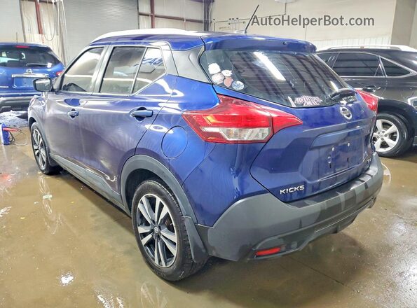 3N1CP5CUXKL543725 2019 NISSAN KICKS Blue Trasero izquierdo