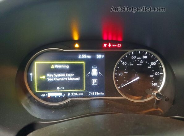 3N1CP5CUXKL543725 2019 NISSAN KICKS Blue Vista del cuadro de instrumentos