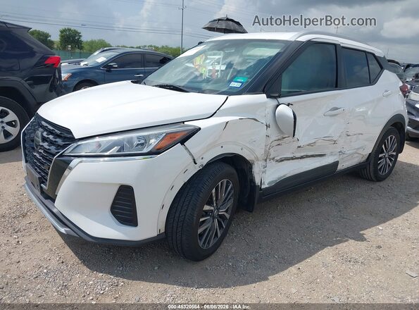 3N1CP5CV0ML493882 2021 NISSAN KICKS White Передня ліва чверть