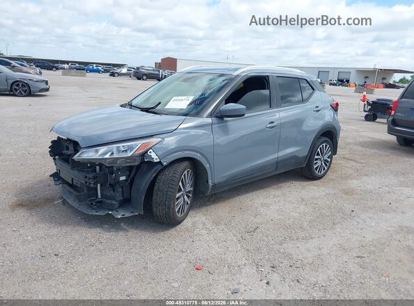 3N1CP5CV0ML495146 2021 NISSAN KICKS Gray წინა მარცხენა ხედი სამი მეოთხედიდან