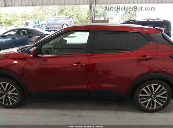 3N1CP5CV0ML514018 2021 NISSAN KICKS Red სალონის 360-გრადუსიანი ხედი