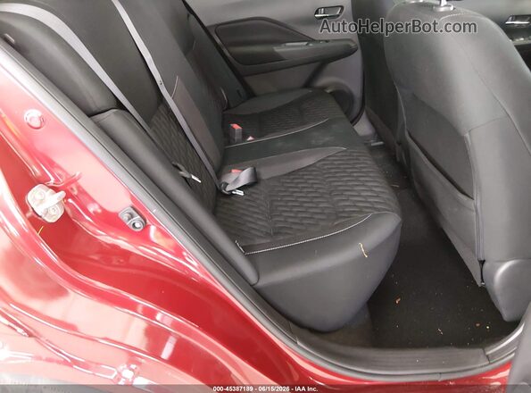 3N1CP5CV0ML514018 2021 NISSAN KICKS Red VIN კოდის სტიკერის ხედი