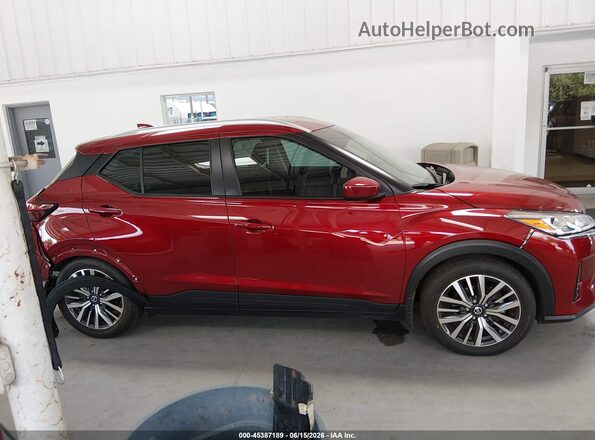 3N1CP5CV0ML514018 2021 NISSAN KICKS Red უკანა სალონის ხედი