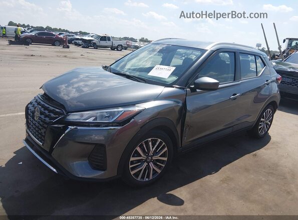 3N1CP5CV0ML532437 2021 NISSAN KICKS Серый Передняя левая четверть