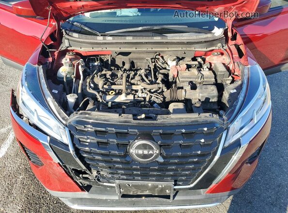 3N1CP5CV0NL512898 2022 NISSAN KICKS Бордовый Вид задней части салона