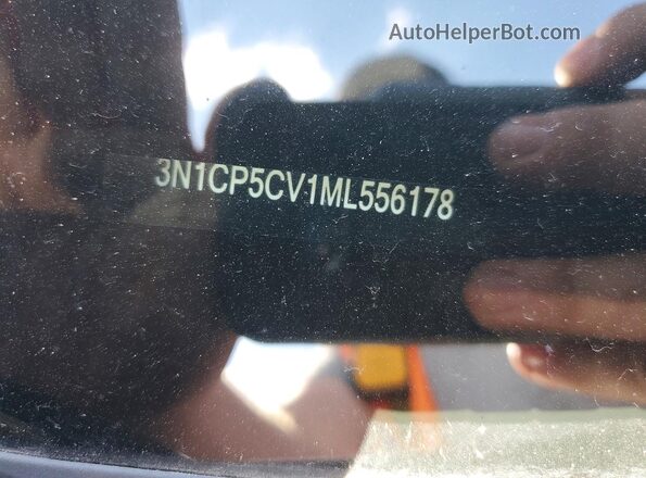 3N1CP5CV1ML556178 2021 NISSAN KICKS Gray Vista de la etiqueta del VIN