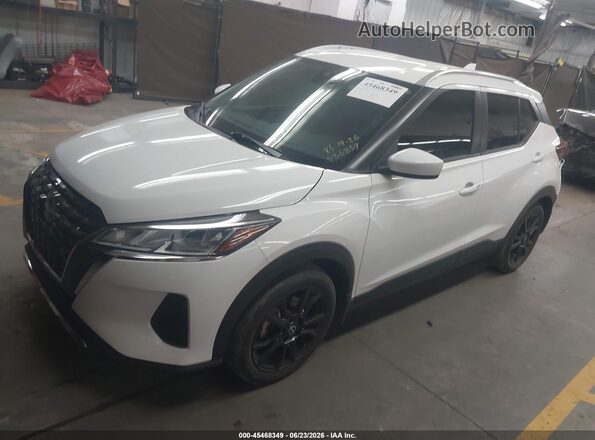 3N1CP5CV1PL536839 2023 NISSAN KICKS White წინა მარცხენა ხედი სამი მეოთხედიდან