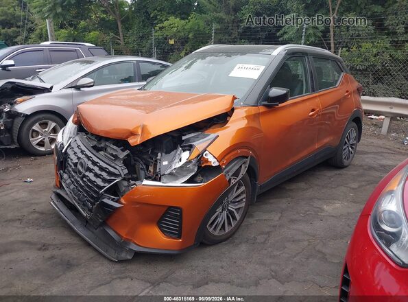 3N1CP5CV1RL517095 2024 NISSAN KICKS Оранжевый Передняя левая четверть
