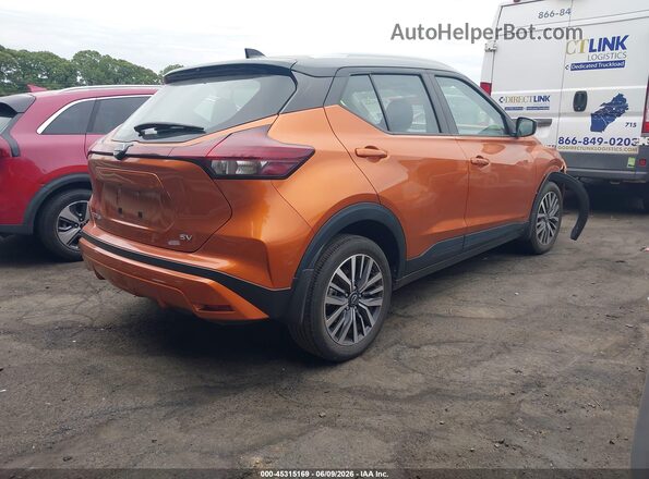3N1CP5CV1RL517095 2024 NISSAN KICKS Оранжевый Задняя правая четверть
