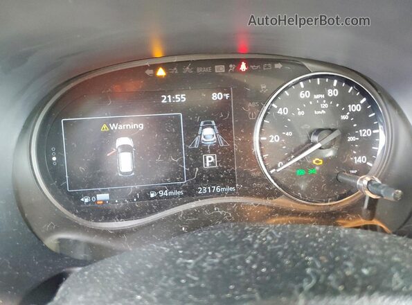 3N1CP5CV1RL545141 2024 NISSAN KICKS Blue Instrument cluster view