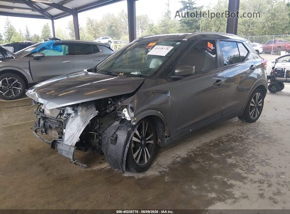 3N1CP5CV2LL495860 2020 NISSAN KICKS Серый Передняя левая четверть