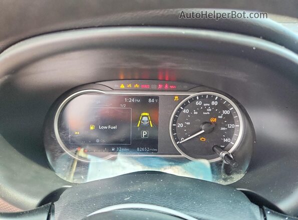 3N1CP5CV2LL529344 2020 NISSAN KICKS Black ხელსაწყოთა პანელის ხედი