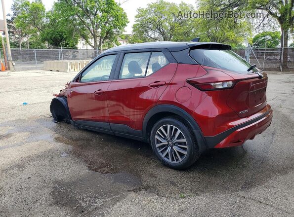 3N1CP5CV2ML543875 2021 NISSAN KICKS Red Задня ліва чверть