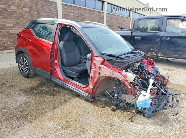 3N1CP5CV2ML543875 2021 NISSAN KICKS Red Передня права чверть