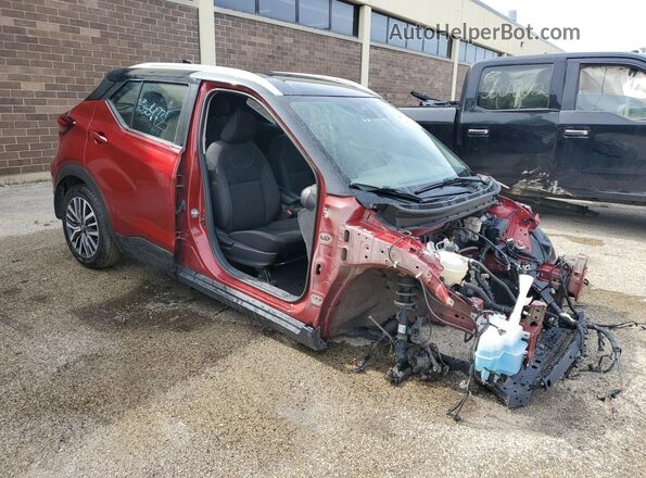 3N1CP5CV2ML543875 2021 NISSAN KICKS Red Панорамний вид салону 360°
