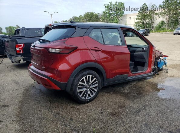 3N1CP5CV2ML543875 2021 NISSAN KICKS Red Задня права чверть