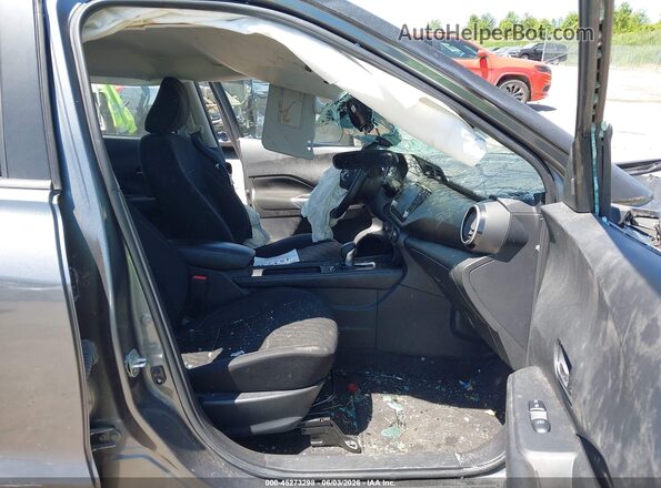 3N1CP5CV2ML552334 2021 NISSAN KICKS Gray წინა სალონის ხედი