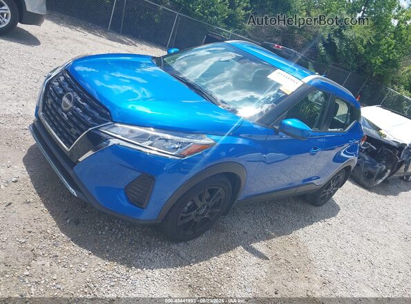3N1CP5CV2PL565542 2023 NISSAN KICKS Blue Front left