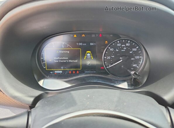 3N1CP5CV3ML518399 2021 NISSAN KICKS White Instrument cluster view
