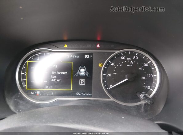 3N1CP5CV4LL503876 2020 NISSAN KICKS Blue Widok tylnych siedzeń