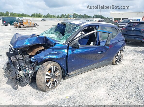 3N1CP5CV4LL515834 2020 NISSAN KICKS Синий Передняя левая четверть