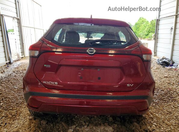 3N1CP5CV4ML468936 2021 NISSAN KICKS Red უკანა ხედი