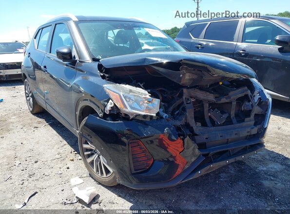 3N1CP5CV5ML482716 2021 NISSAN KICKS Black Դիմացի տեսք