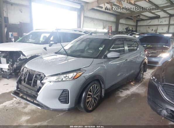 3N1CP5CV5ML513561 2021 NISSAN KICKS Серый Передняя левая четверть