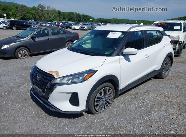 3N1CP5CV5PL482459 2023 NISSAN KICKS Белый Передняя левая четверть