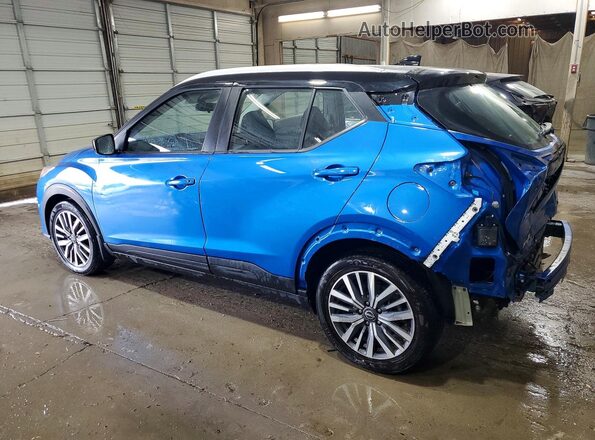 3N1CP5CV5PL483322 2023 NISSAN KICKS Blue Rear left