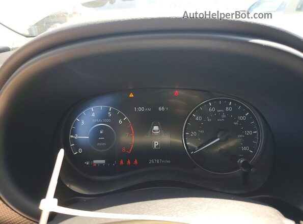 3N1CP5CV5RL531730 2024 NISSAN KICKS White Вид щитка приладів
